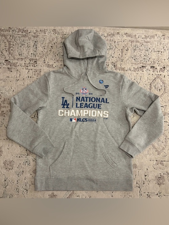 Fanatics Other - Fanatics LA Los Angeles Dodgers 2024 Champions Gray Baseball Hoodie Men’s Sz: L